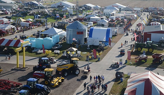 Bird's eye view of Husker Harvest Days